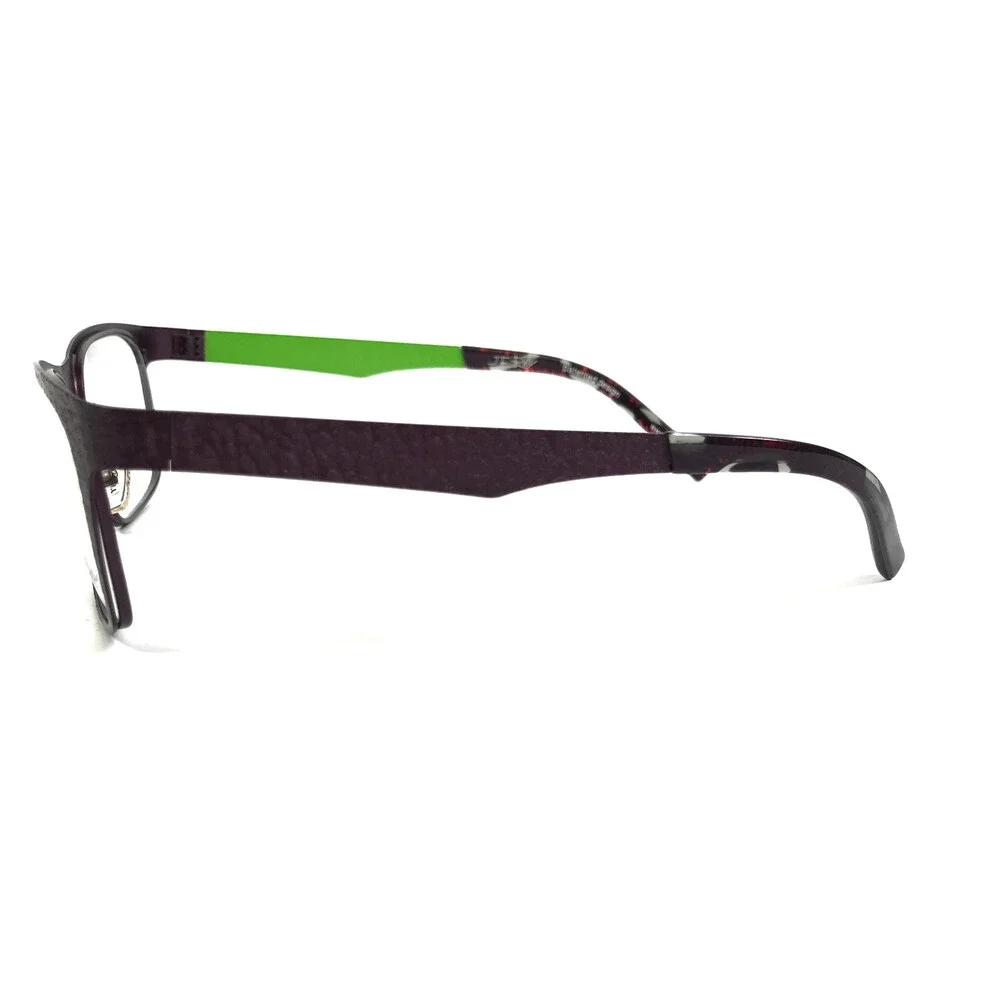 J.F. Rey Eyeglasses Frames JF2599 7342 Purple Green Textured Ribbed 53-18-130